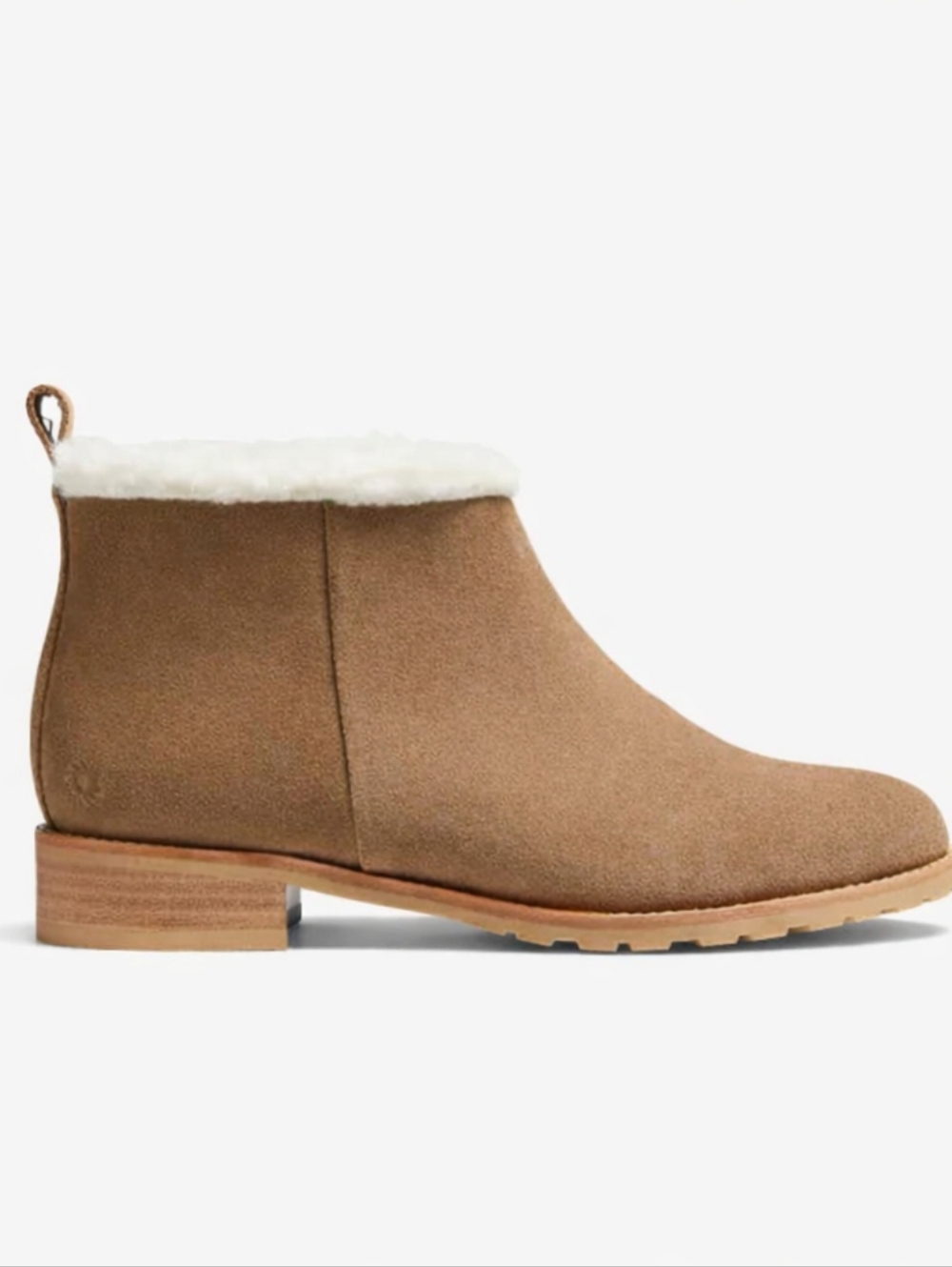 Jack Rogers Sienna Sherpa Lined Suede Booties Sz 9 NEW Water Resistant Trendy